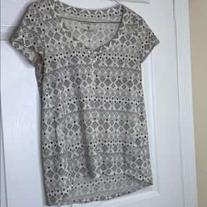 Black and White Tribal Print Tee